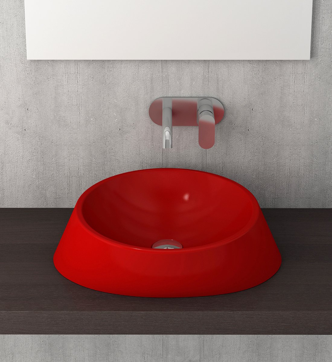 Venezia Parlak Kırmızı Lavabo